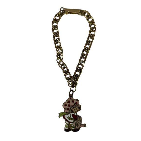 Vintage 1980 Strawberry Shortcake American Greetings Charm Bracelet - Picture 2 of 8